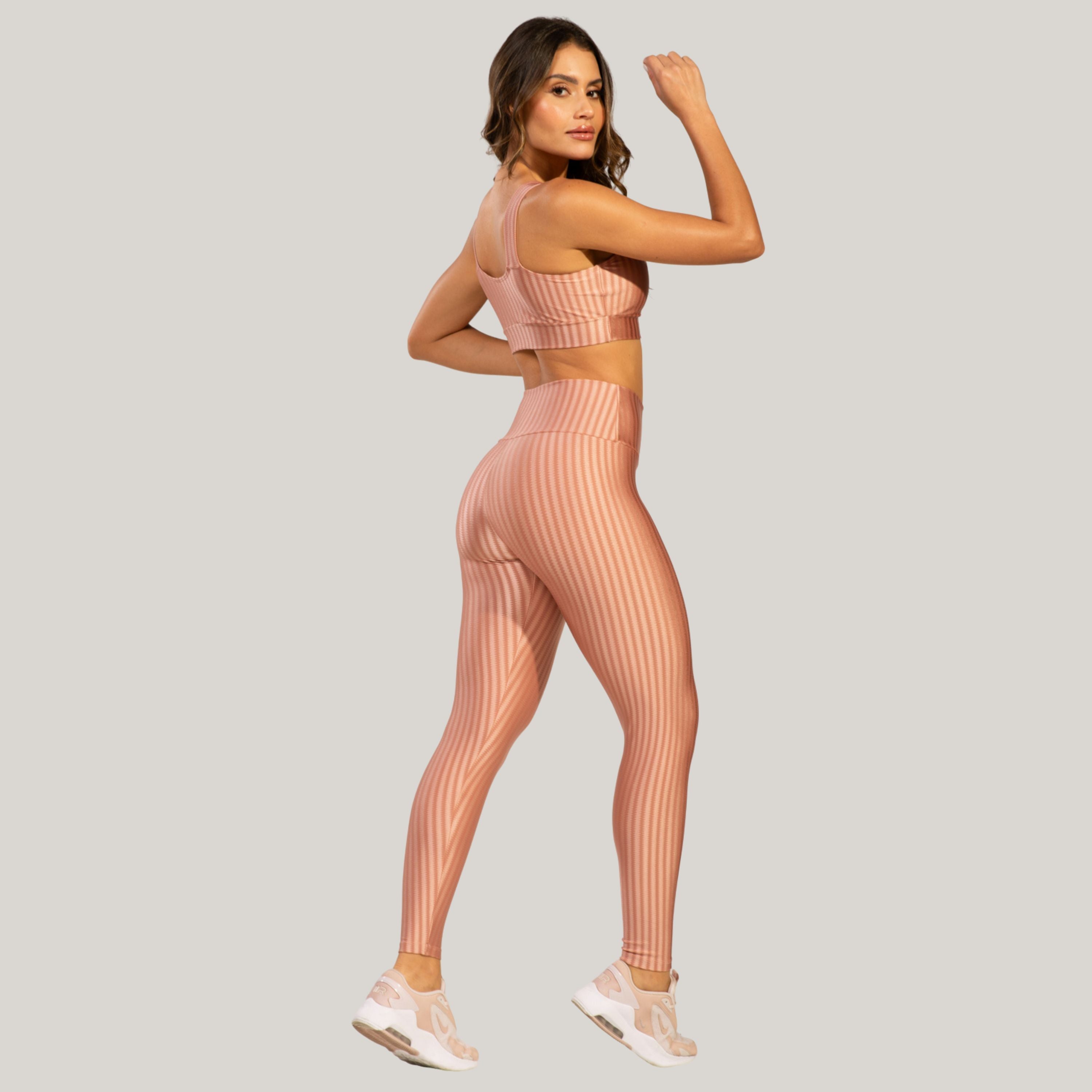 Conjunto Fitness New Zig Rosa Claro