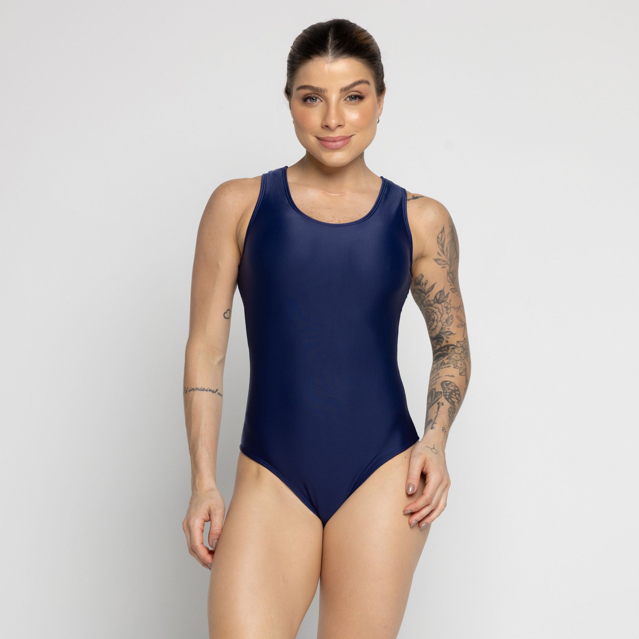 Maiô Natação Com Detalhe Marinho - VEKYO