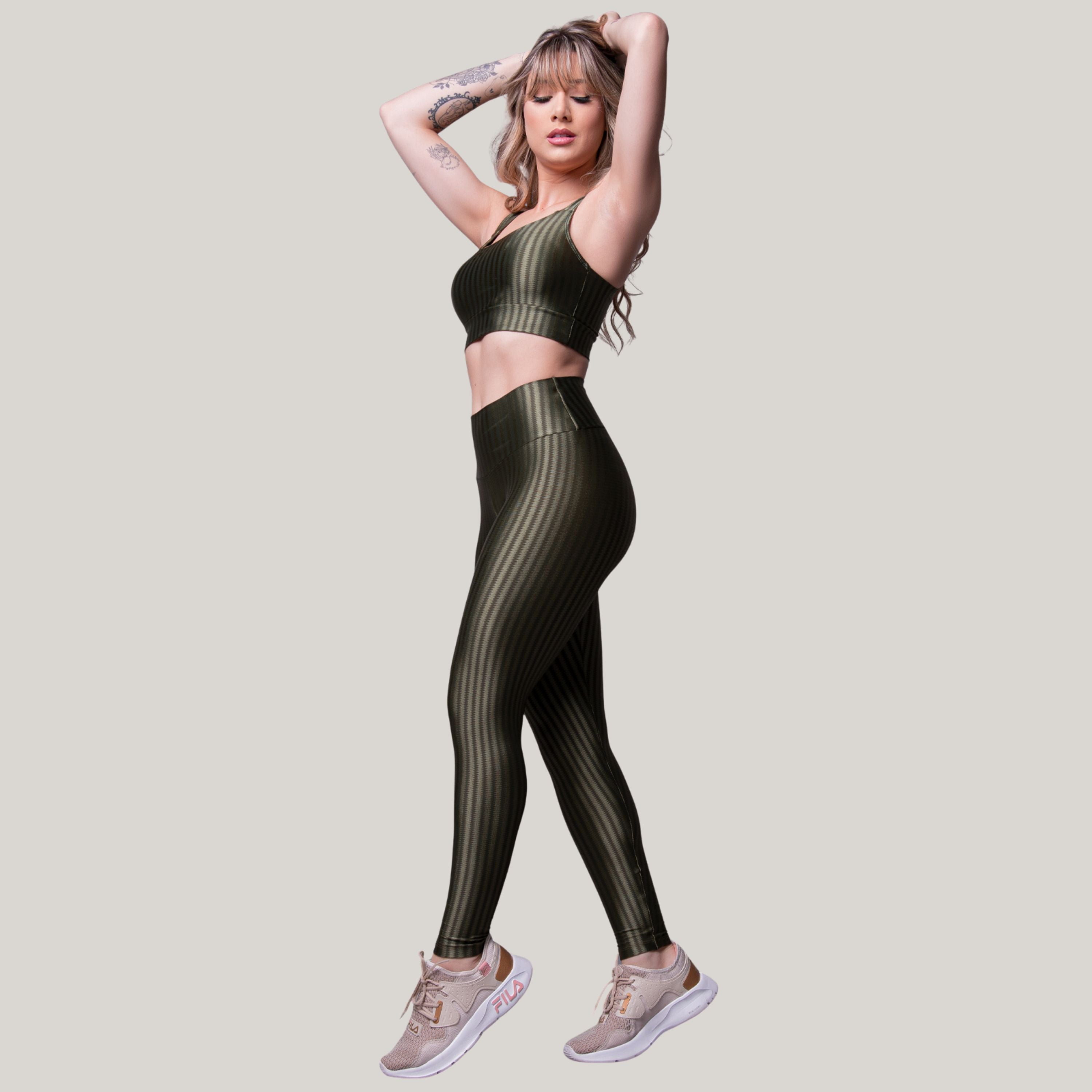 Conjunto Fitness New Zig Verde