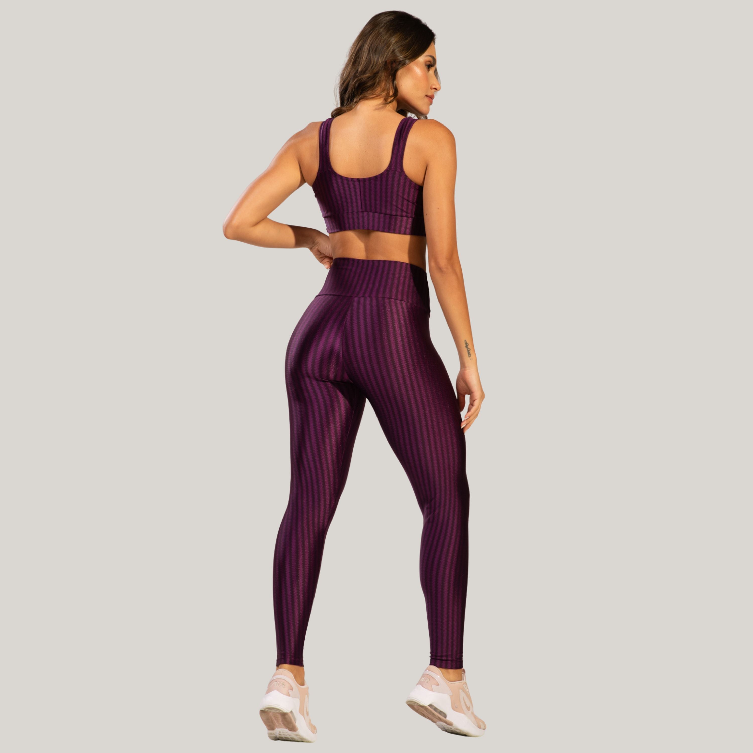 Conjunto Fitness New Zig Roxo