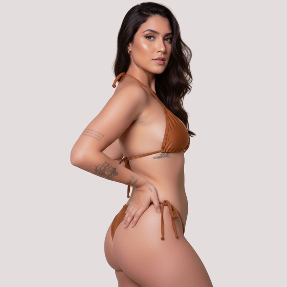 Biquíni Cortininha Fio Dourado