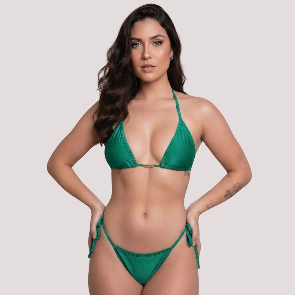 Biquíni Cortininha Fio Verde