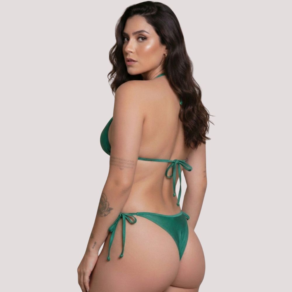 Biquíni Cortininha Fio Verde