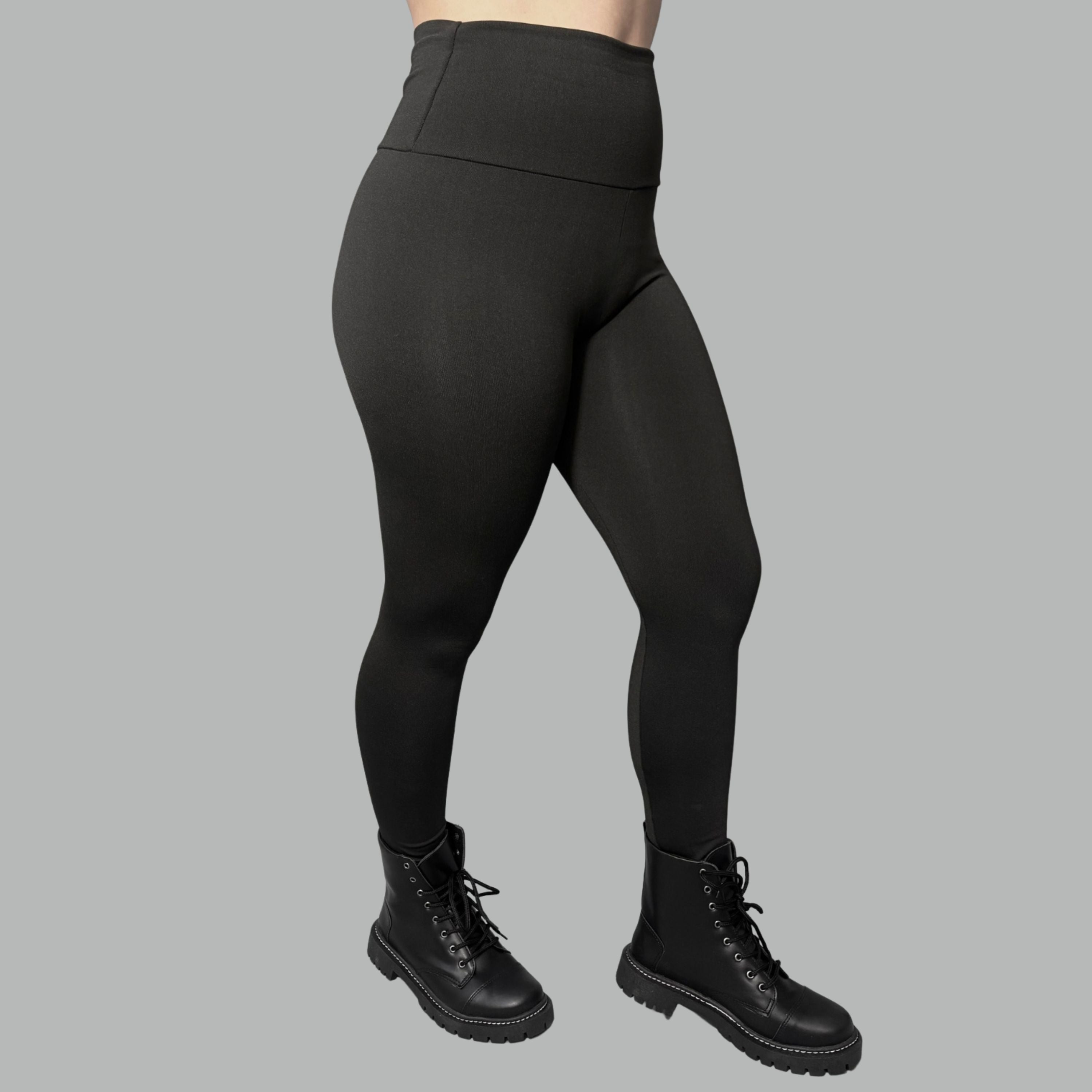 Calça Legging Peluciada Preta