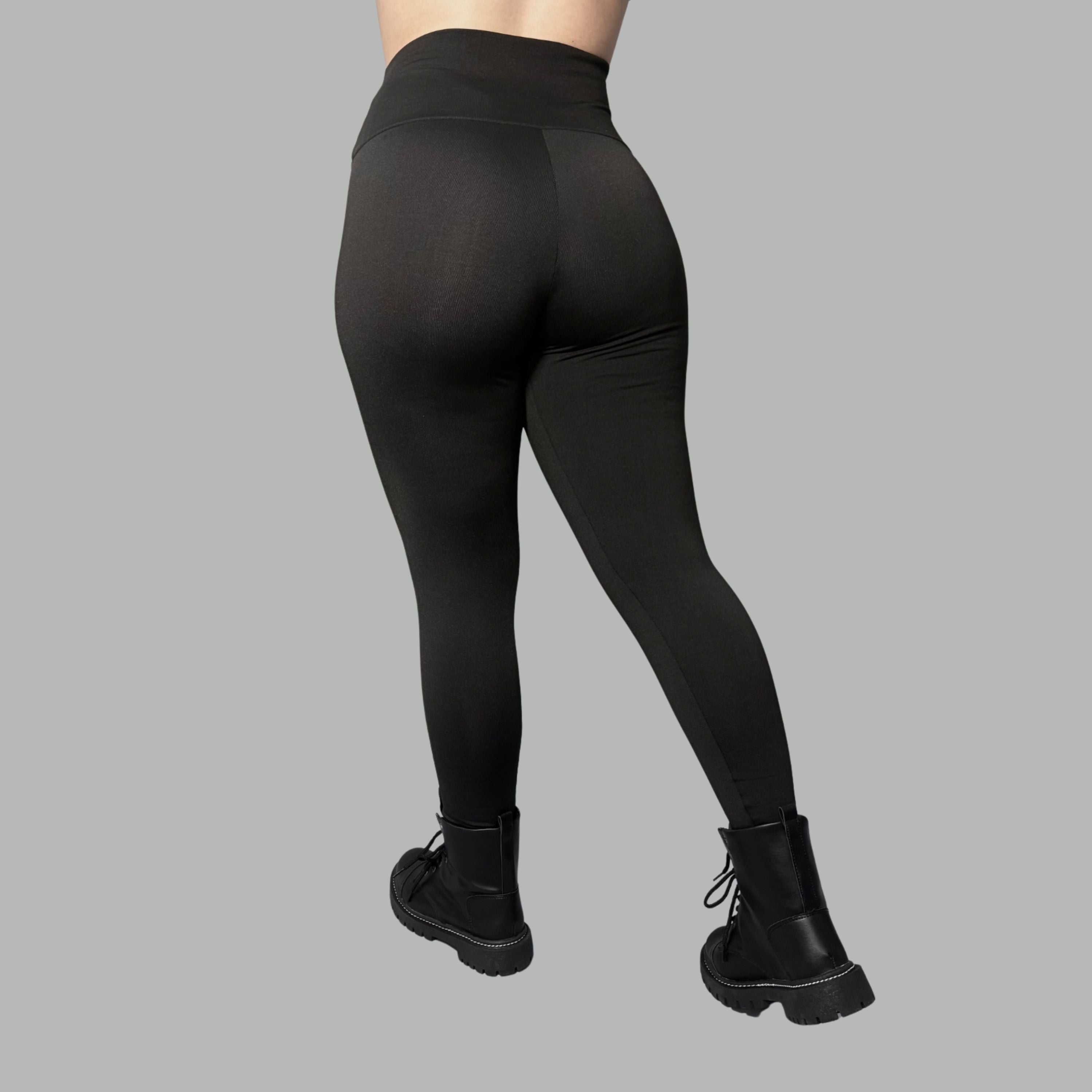Calça Legging Peluciada Preta