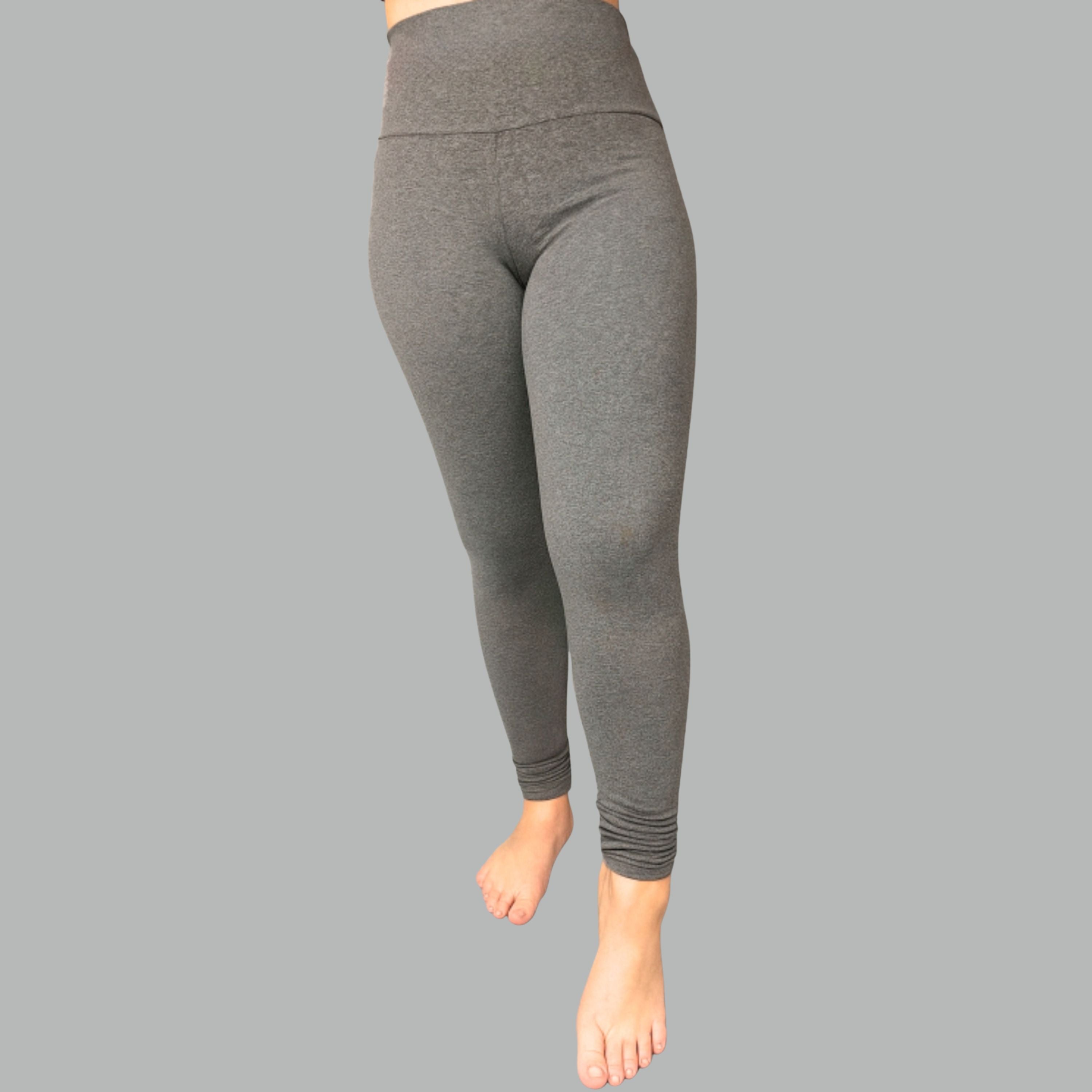 Calça Legging Peluciada Cinza