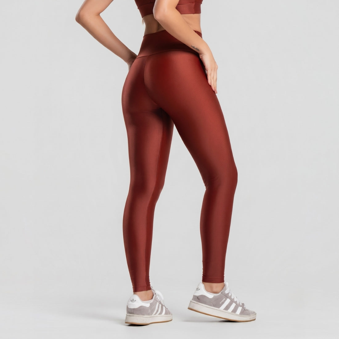 Calça Legging Fitness ESSENTIAL Marrom