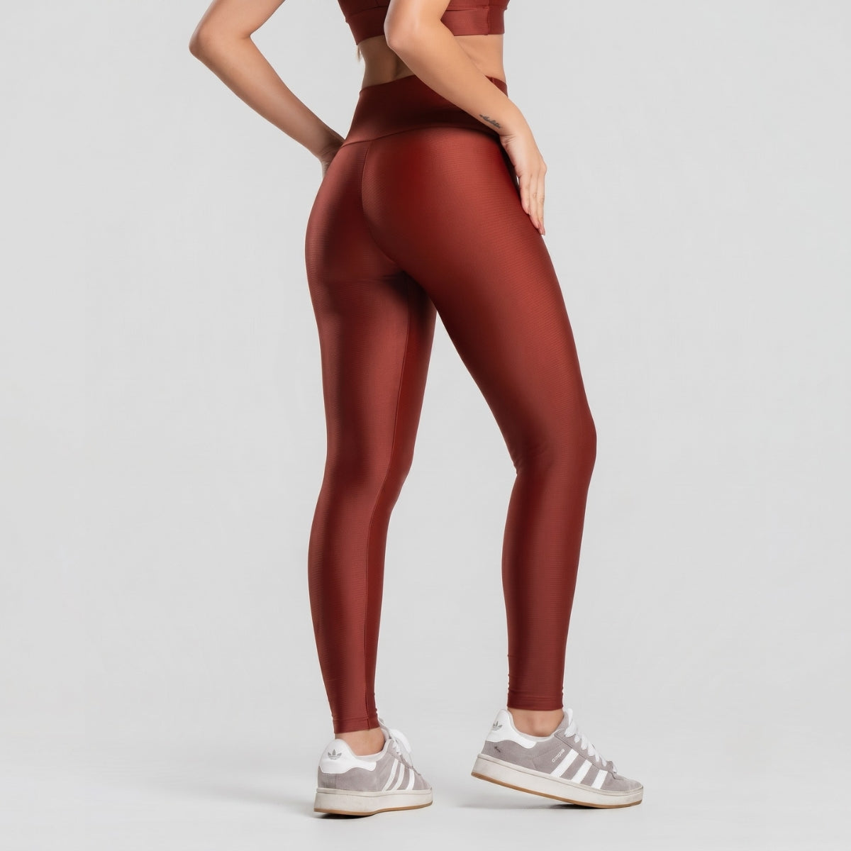 Calça Legging Fitness ESSENTIAL Marrom