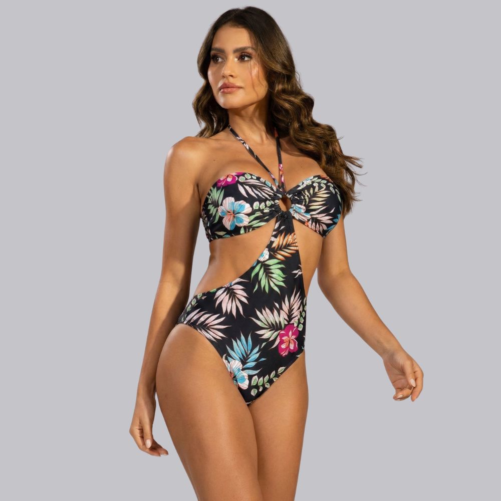 Maiô Com Bojo Estampado Floral - VEKYO