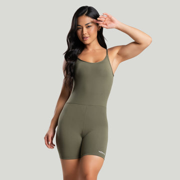 Macaquinho Fitness Costa Cruzada Zero Transparência Verde - VEKYO