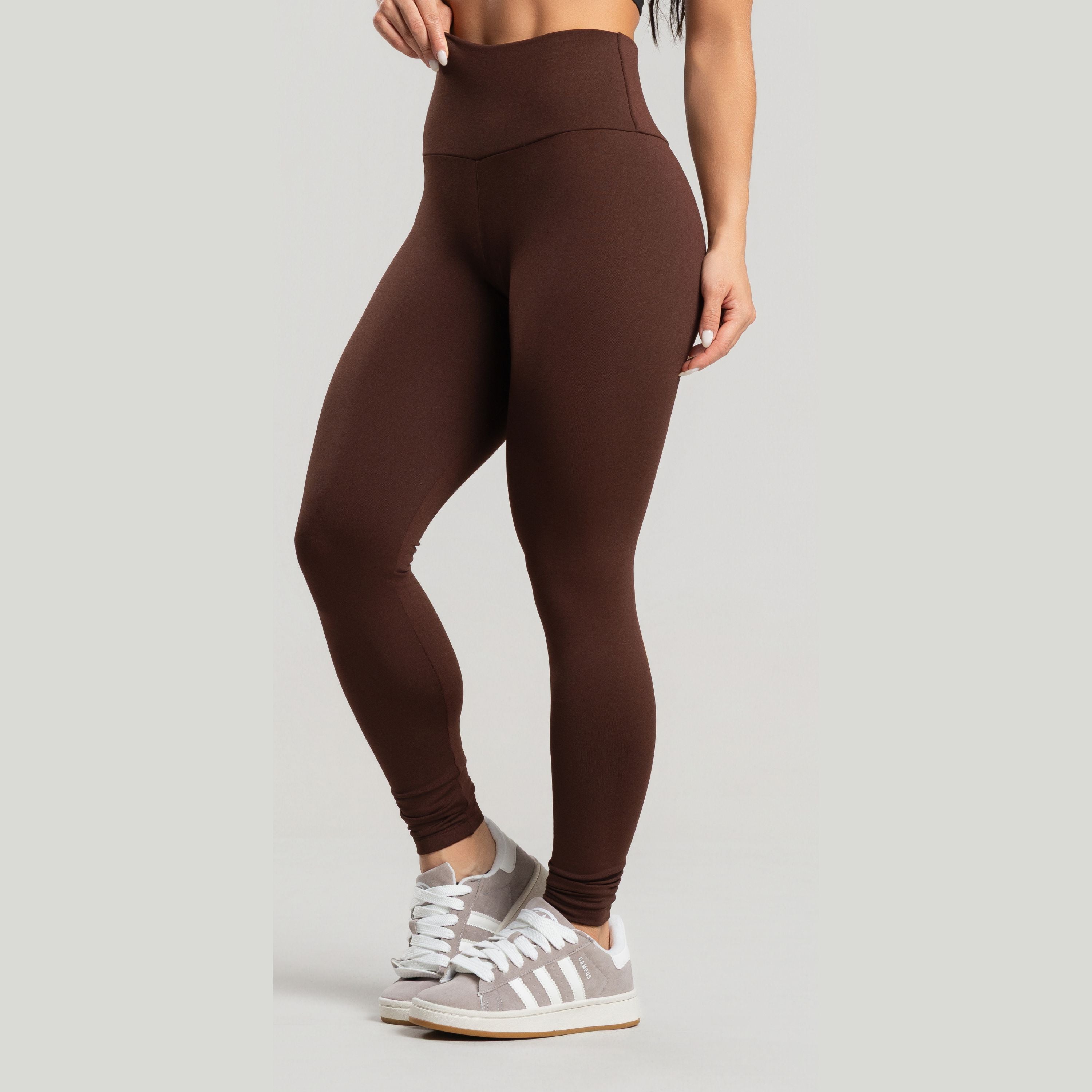 Calça Legging Peluciada Marrom - VEKYO