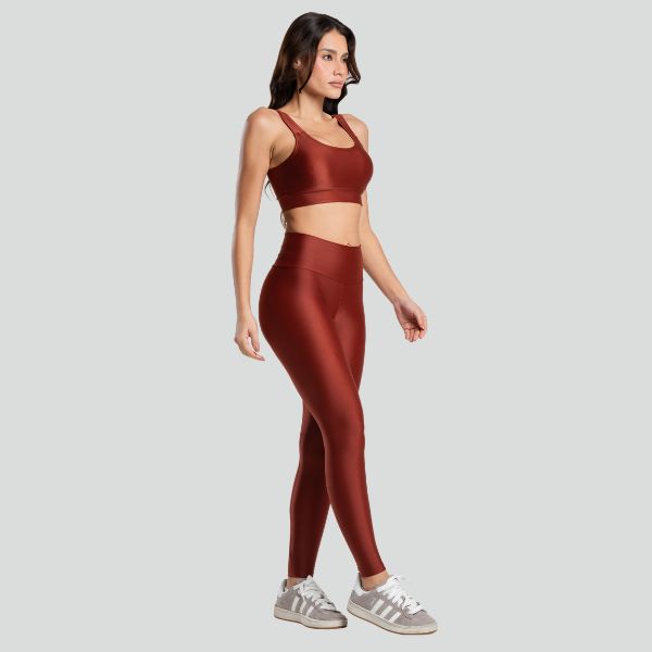 Conjunto Fitness Feminino ESSENTIAL Marrom