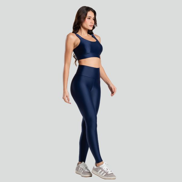 Conjunto Fitness Feminino ESSENTIAL Marinho