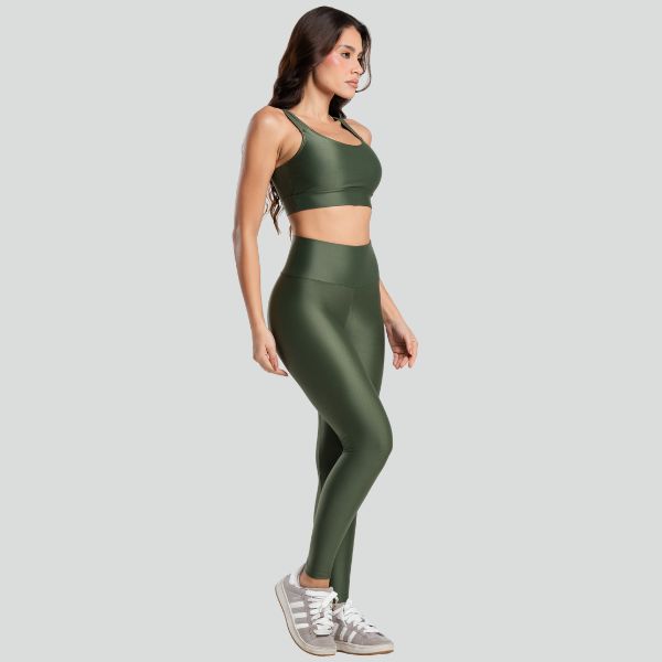 Conjunto Fitness Feminino ESSENTIAL Verde