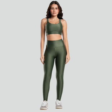 Conjunto Fitness Feminino ESSENTIAL Verde