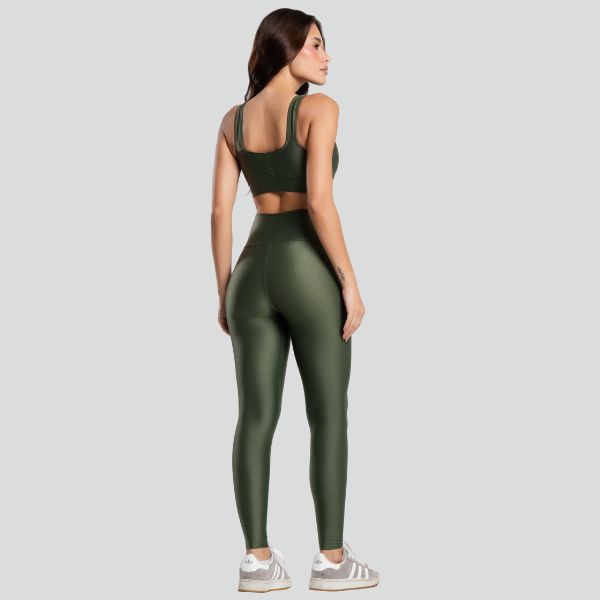 Conjunto Fitness Feminino ESSENTIAL Verde