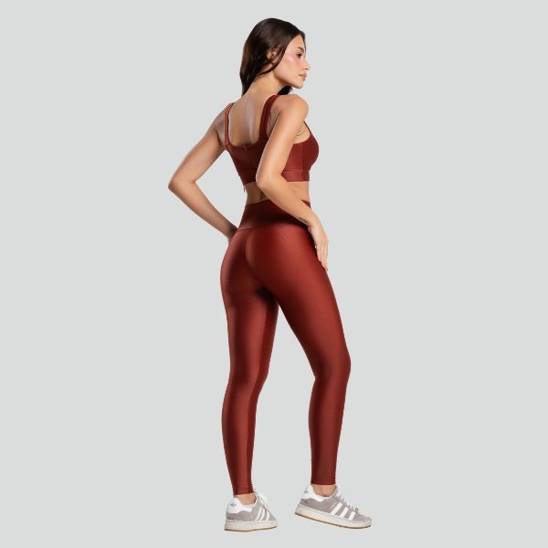 Conjunto Fitness Feminino ESSENTIAL Marrom