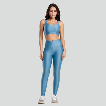 Conjunto Fitness Feminino ESSENTIAL Azul Claro