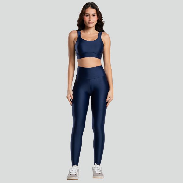 Conjunto Fitness Feminino ESSENTIAL Marinho