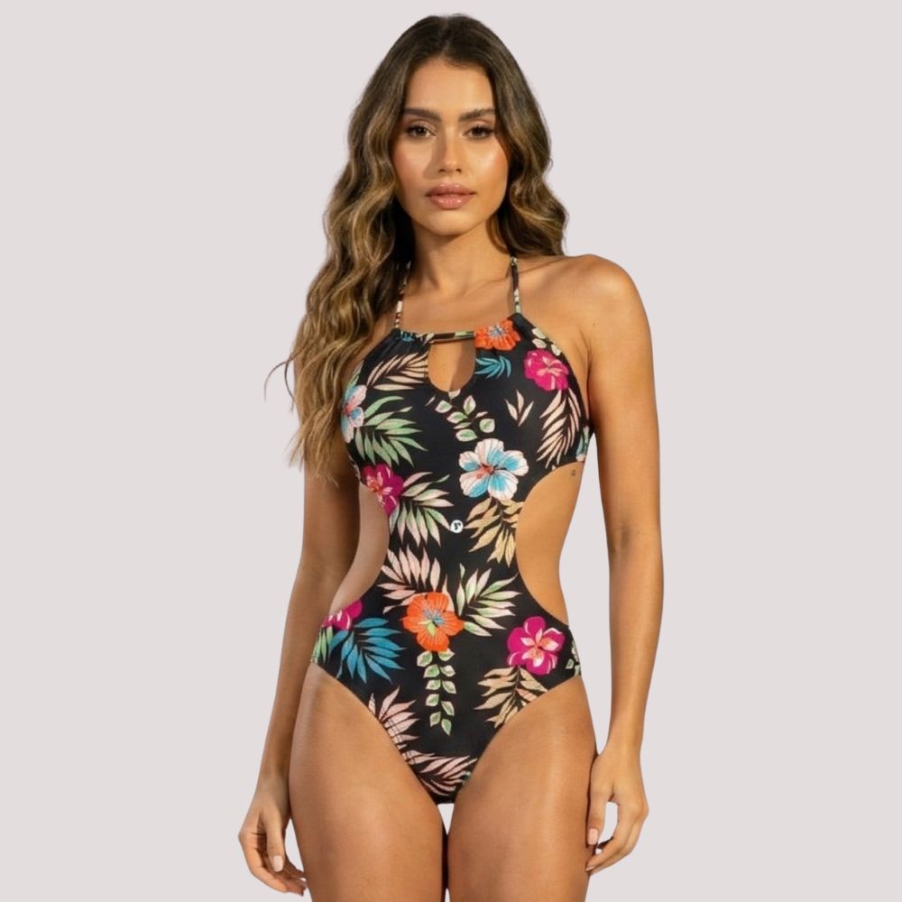 Maiô Engana Mamãe Estampado Preto