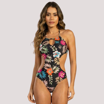 Maiô Engana Mamãe Estampado Preto