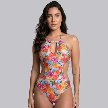 Maiô Engana Mamãe Estampado Rosa