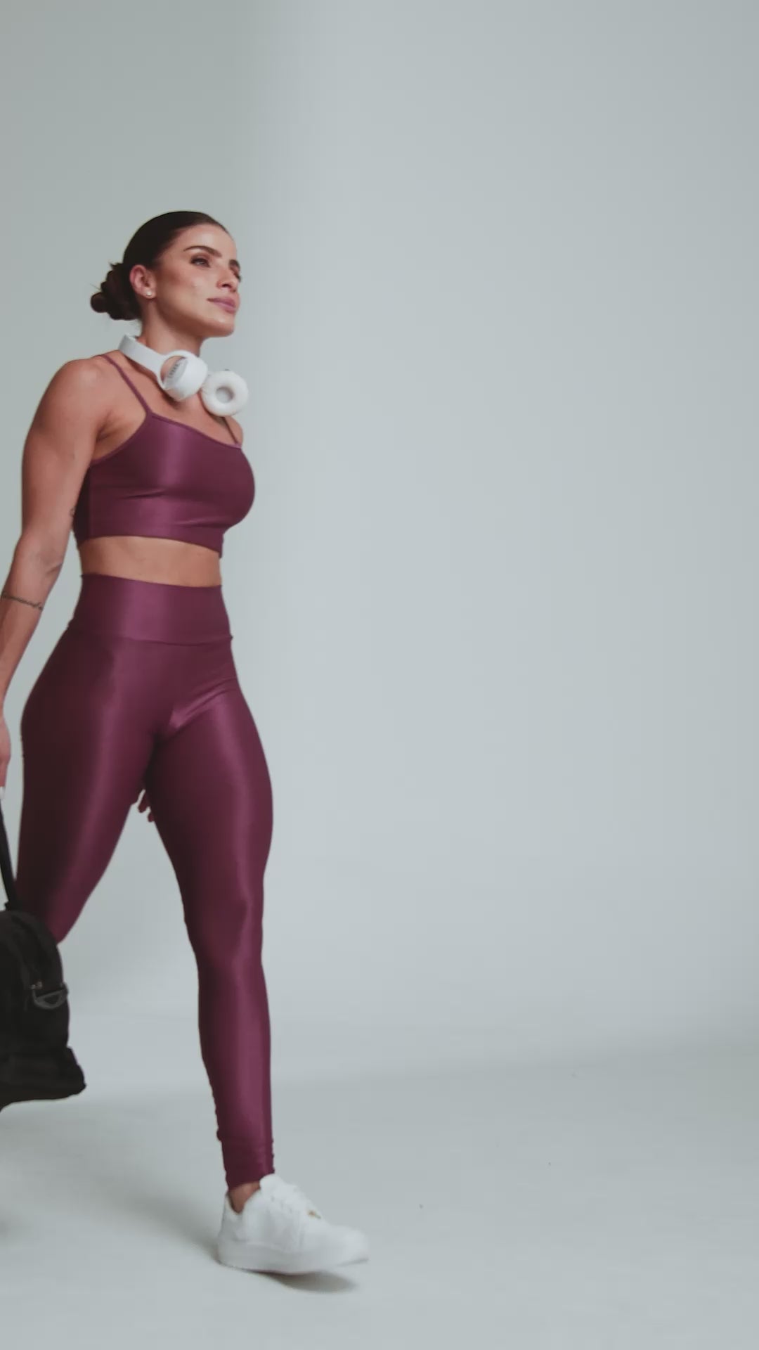 Conjunto Fitness Feminino Canelado ACTIVE Roxo