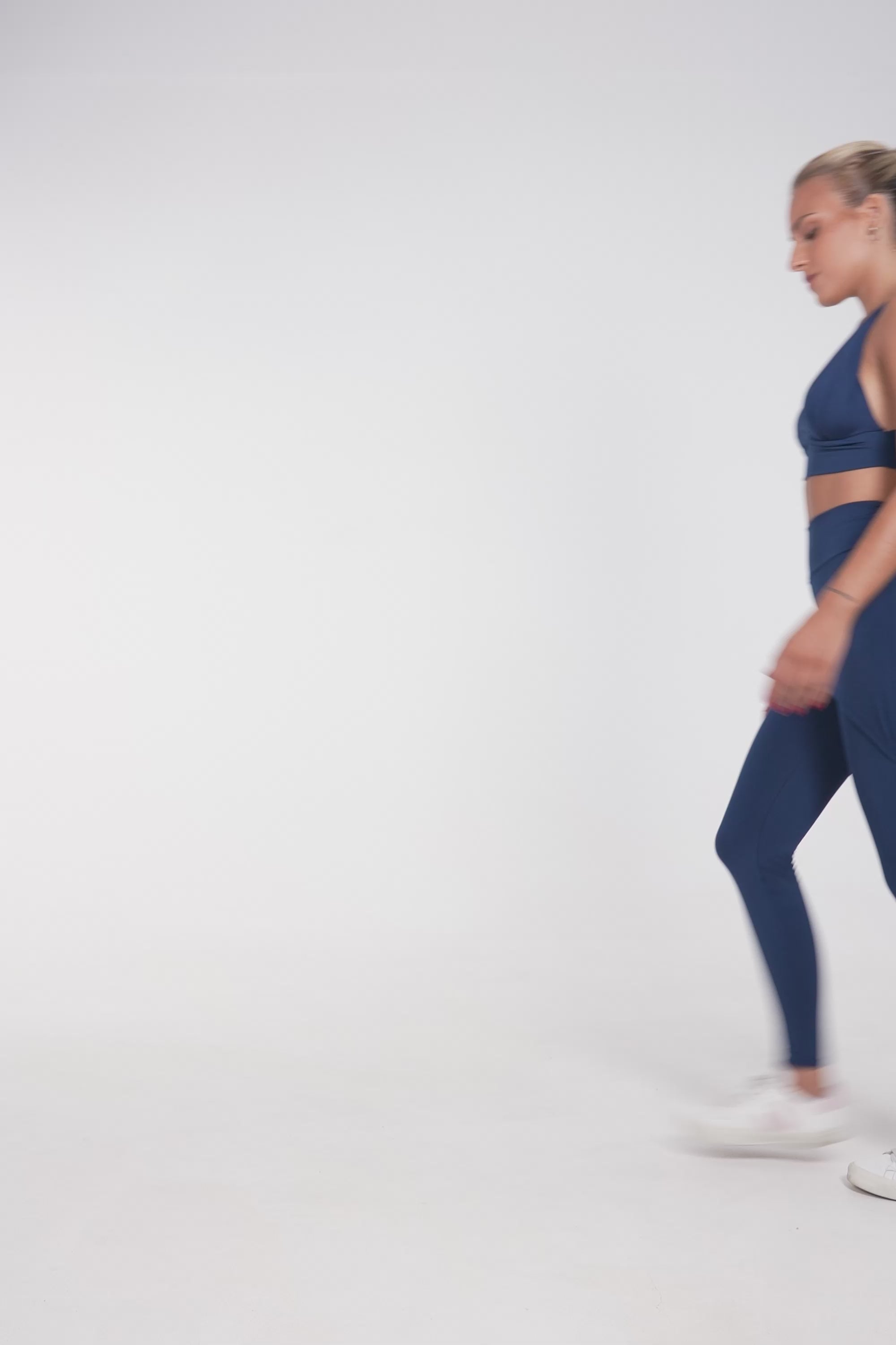 Calça Legging Suplex Feminina Com Saia Tapa Bumbum Marinho