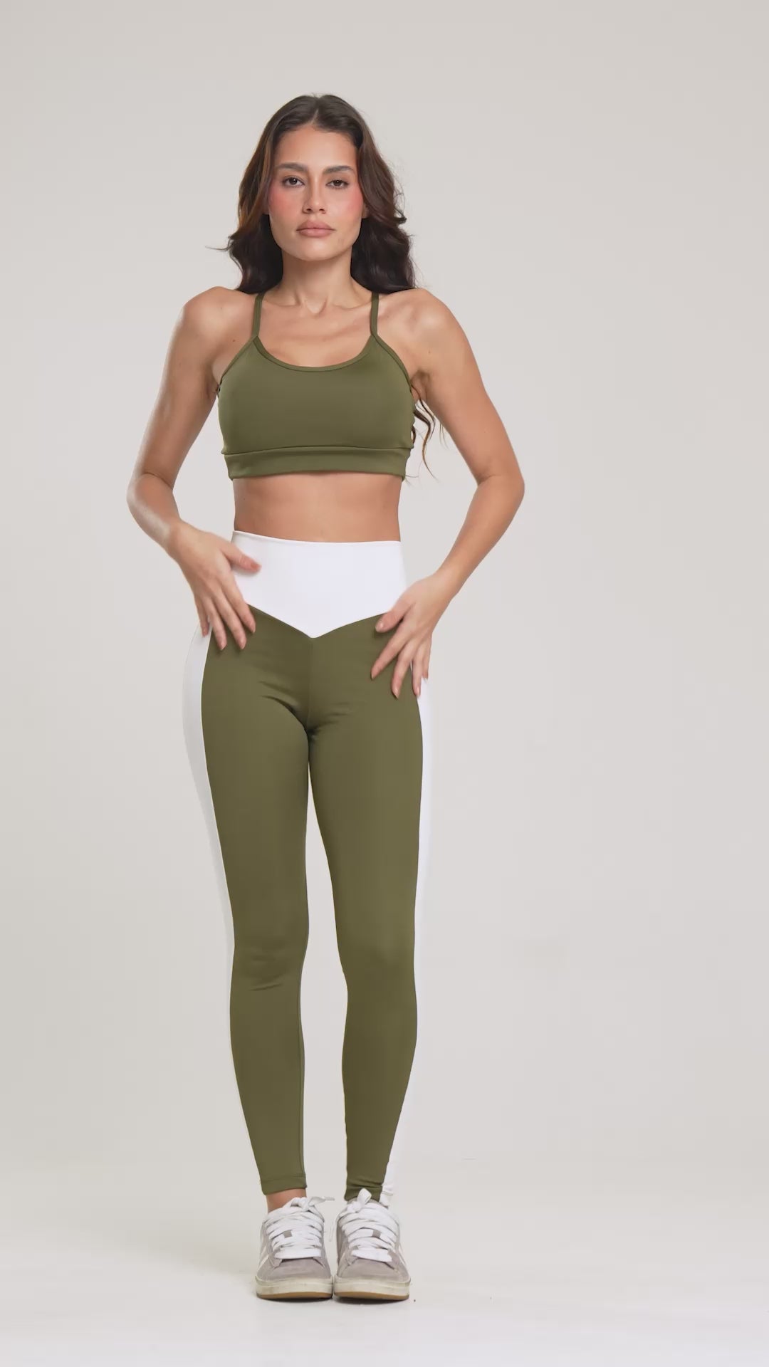 Conjunto Fitness Feminino Bicolor Verde