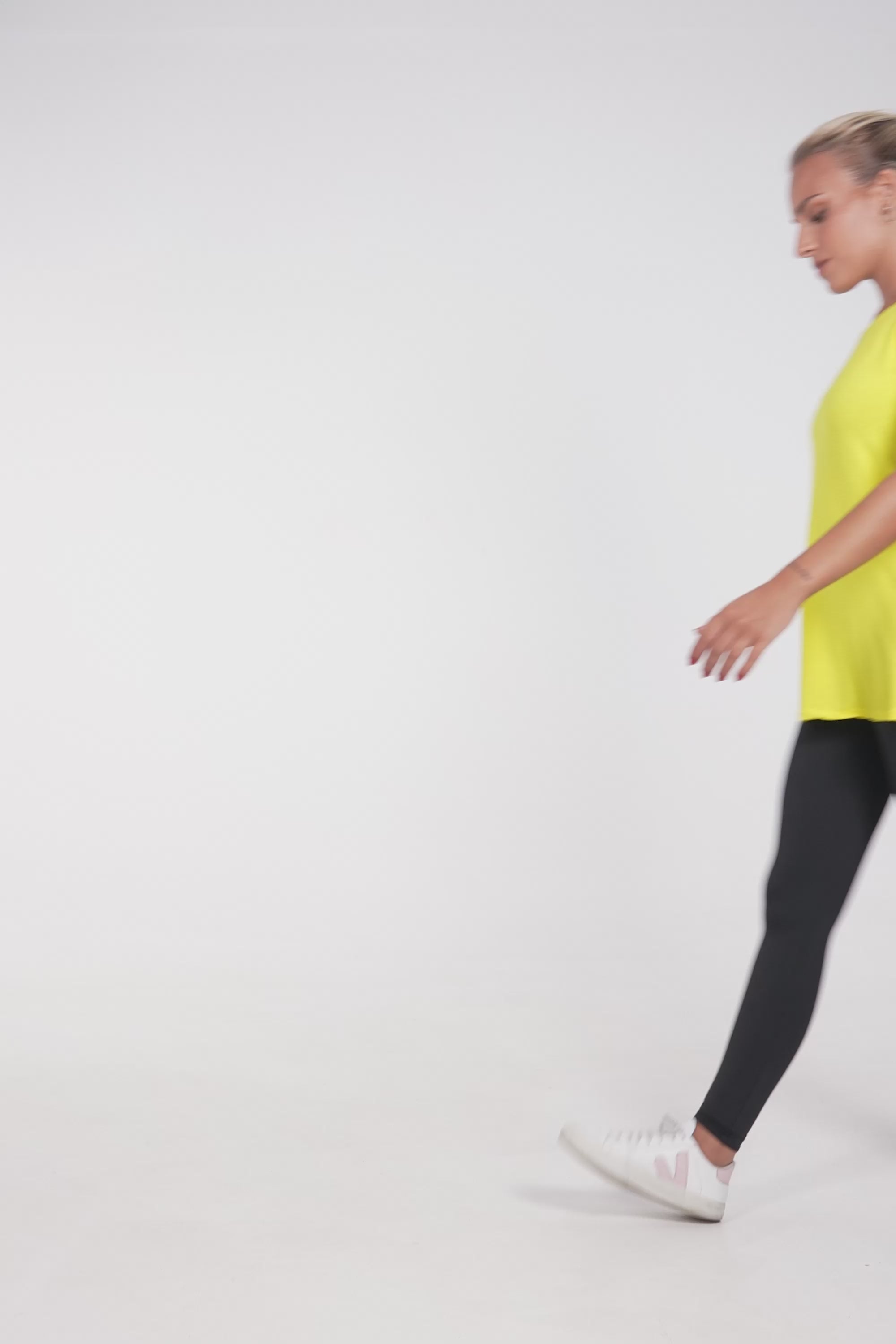 Blusa Fitness Furadinha Amarelo