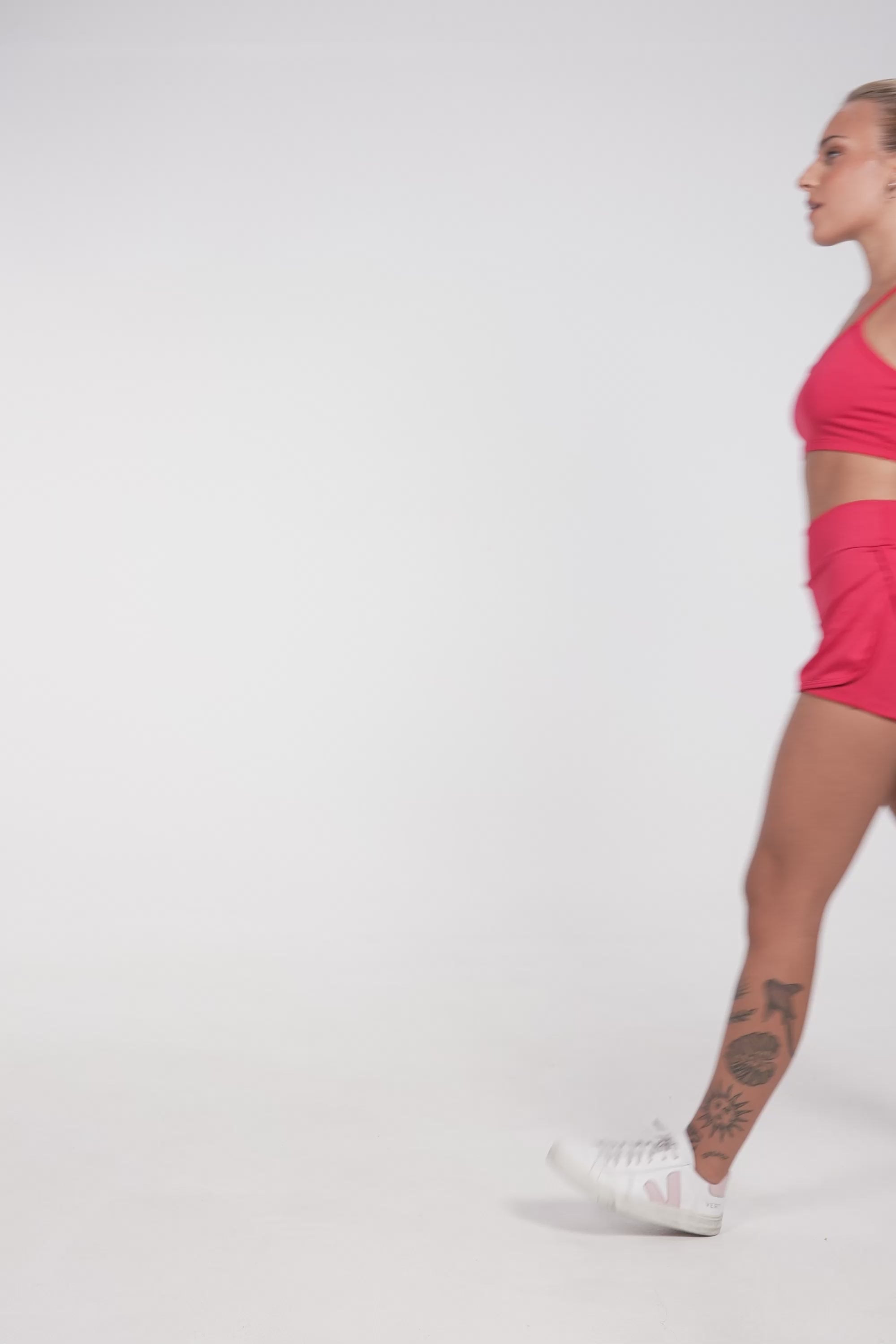 Top Fitness Nadador Feminino Alça Fina Sem Bojo Vermelho