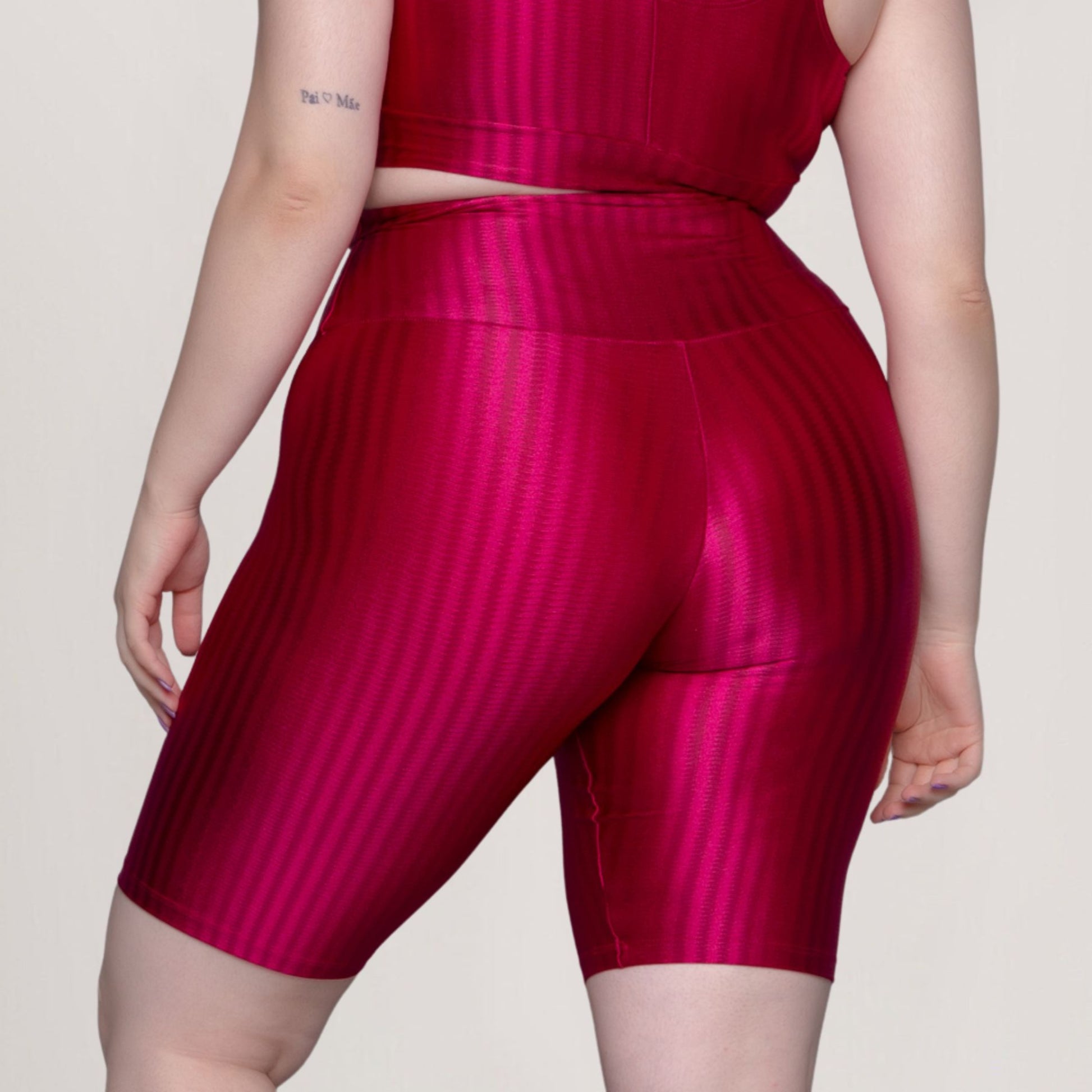 Bermuda New Zig Plus Size Rosa Escuro - VEKYO