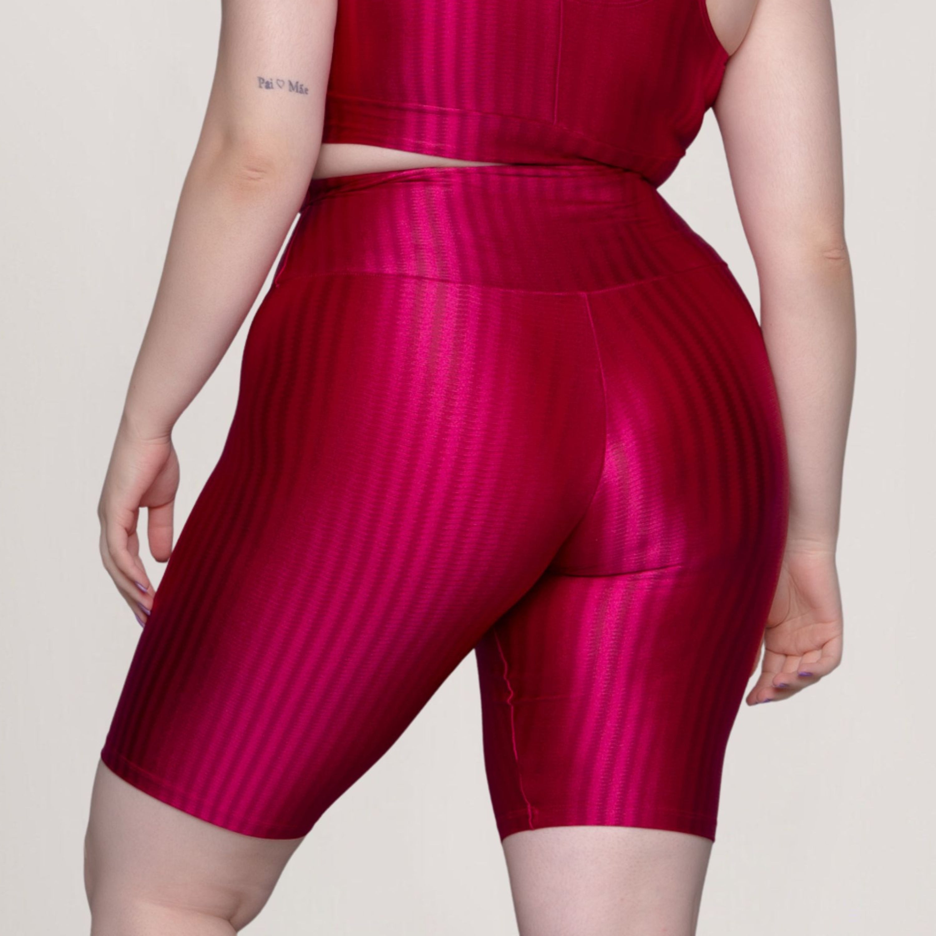Bermuda New Zig Plus Size Rosa Escuro - VEKYO