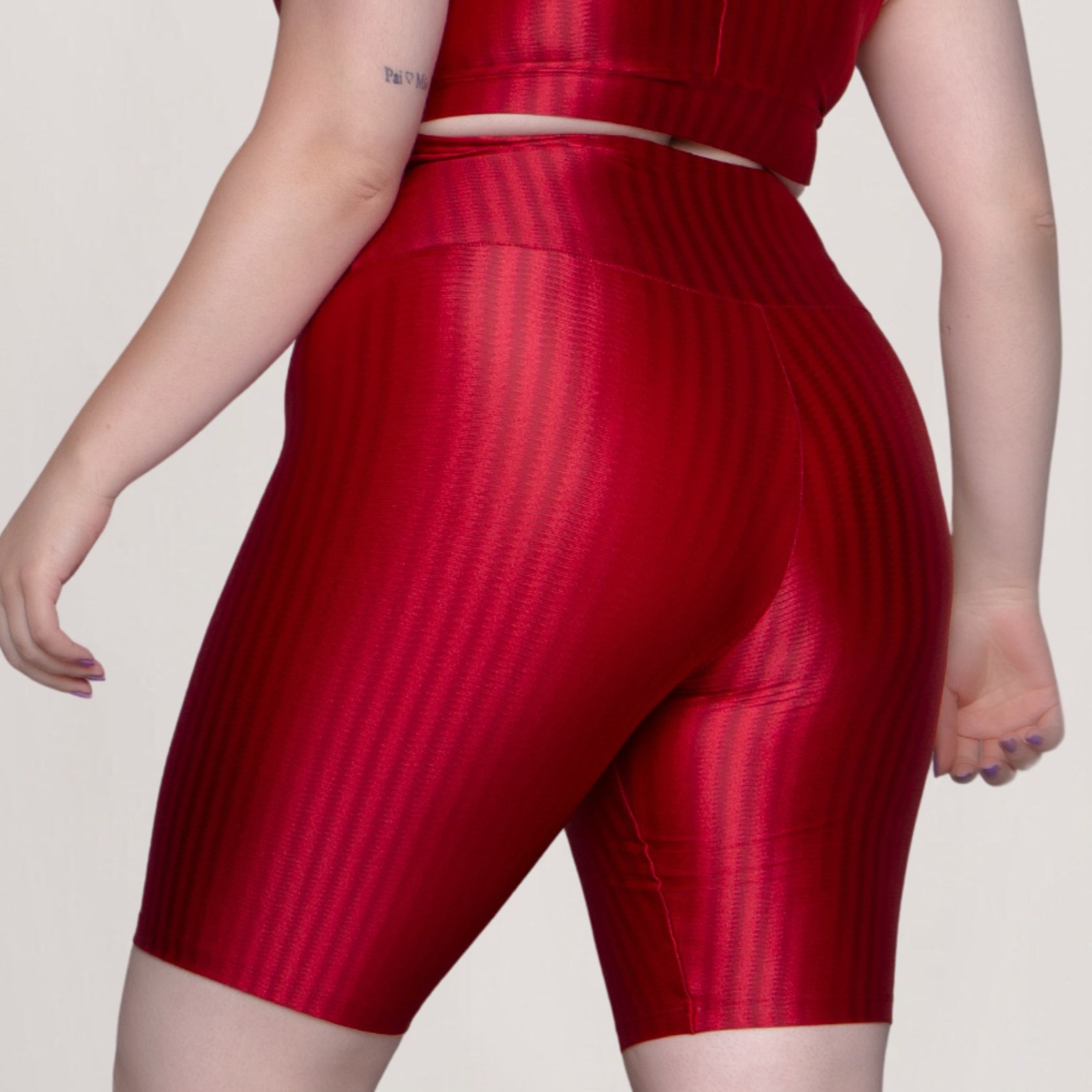 Bermuda New Zig Plus Size Vermelho - VEKYO