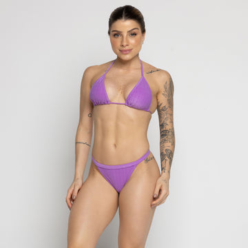 Biquíni Cortininha Fita Texturizado Lilás - VEKYO