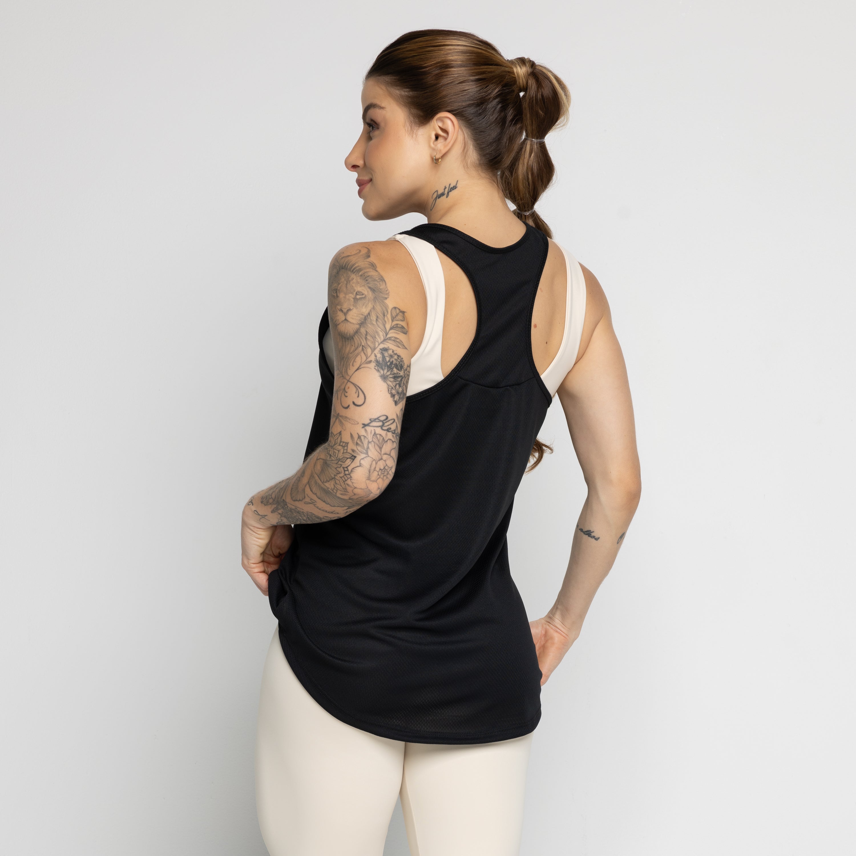 Regata Fitness Dry Fit Lisa Preta - VEKYO