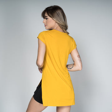 Blusa Fitness Feminina Tapa Bumbum Amarelo - VEKYO
