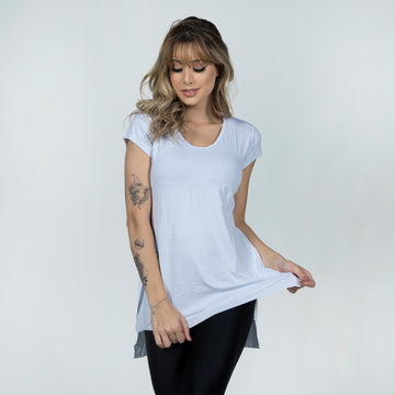 Blusa Fitness Feminina Tapa Bumbum Branco - VEKYO