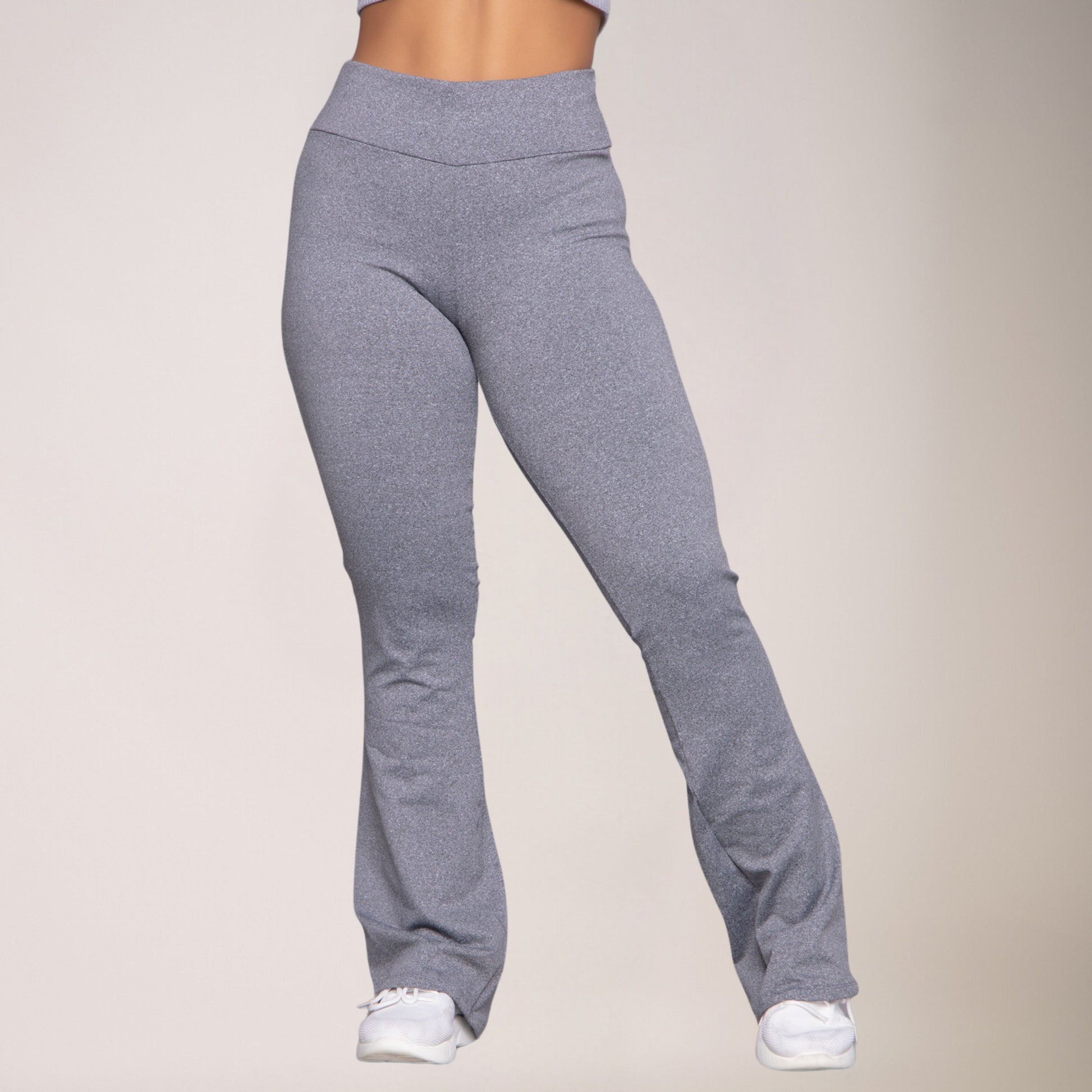Calça Flare Bailarina Cinza - VEKYO