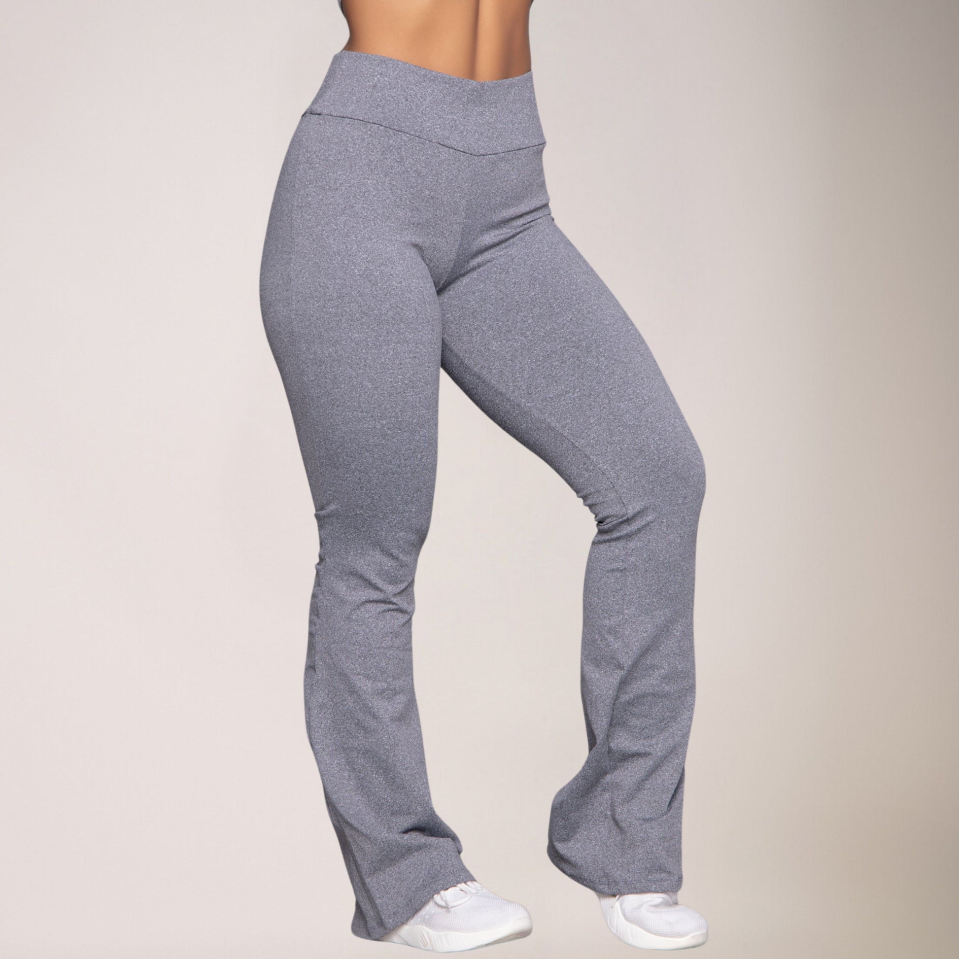 Calça Flare Bailarina Cinza - VEKYO
