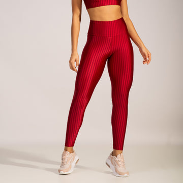 Calça Legging Fitness New Zig Poliamida Vermelho - VEKYO