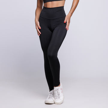 Calça Legging Lisa Cós Alto Suplex Preto - VEKYO