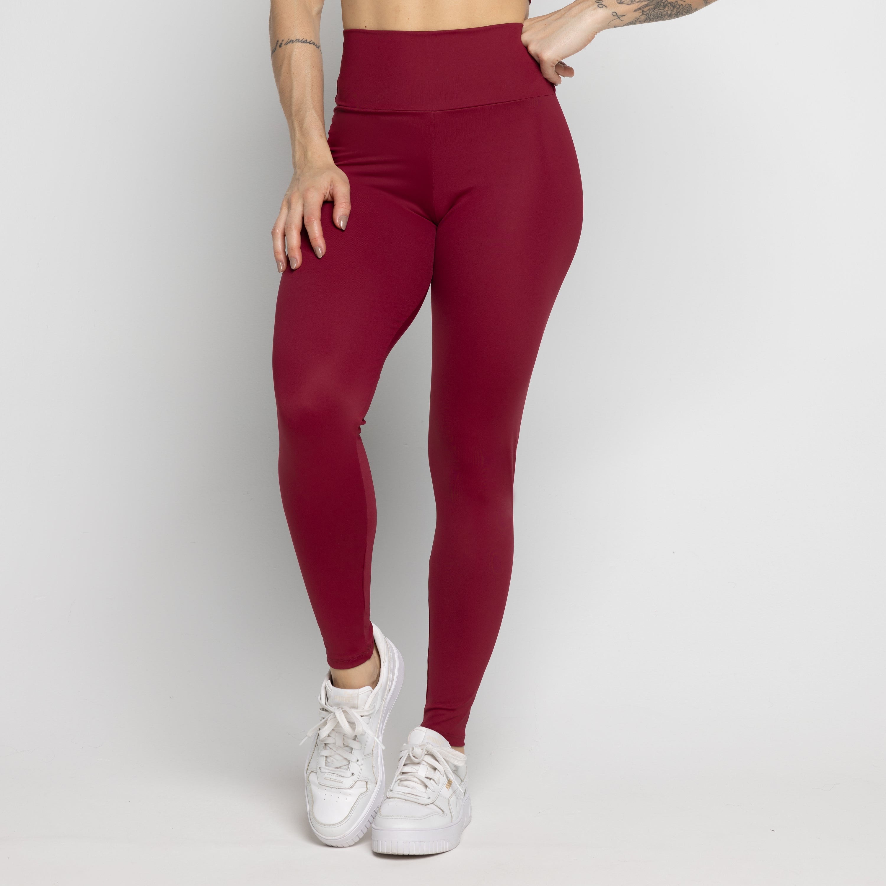Calça Legging Not So Basic Vinho - VEKYO