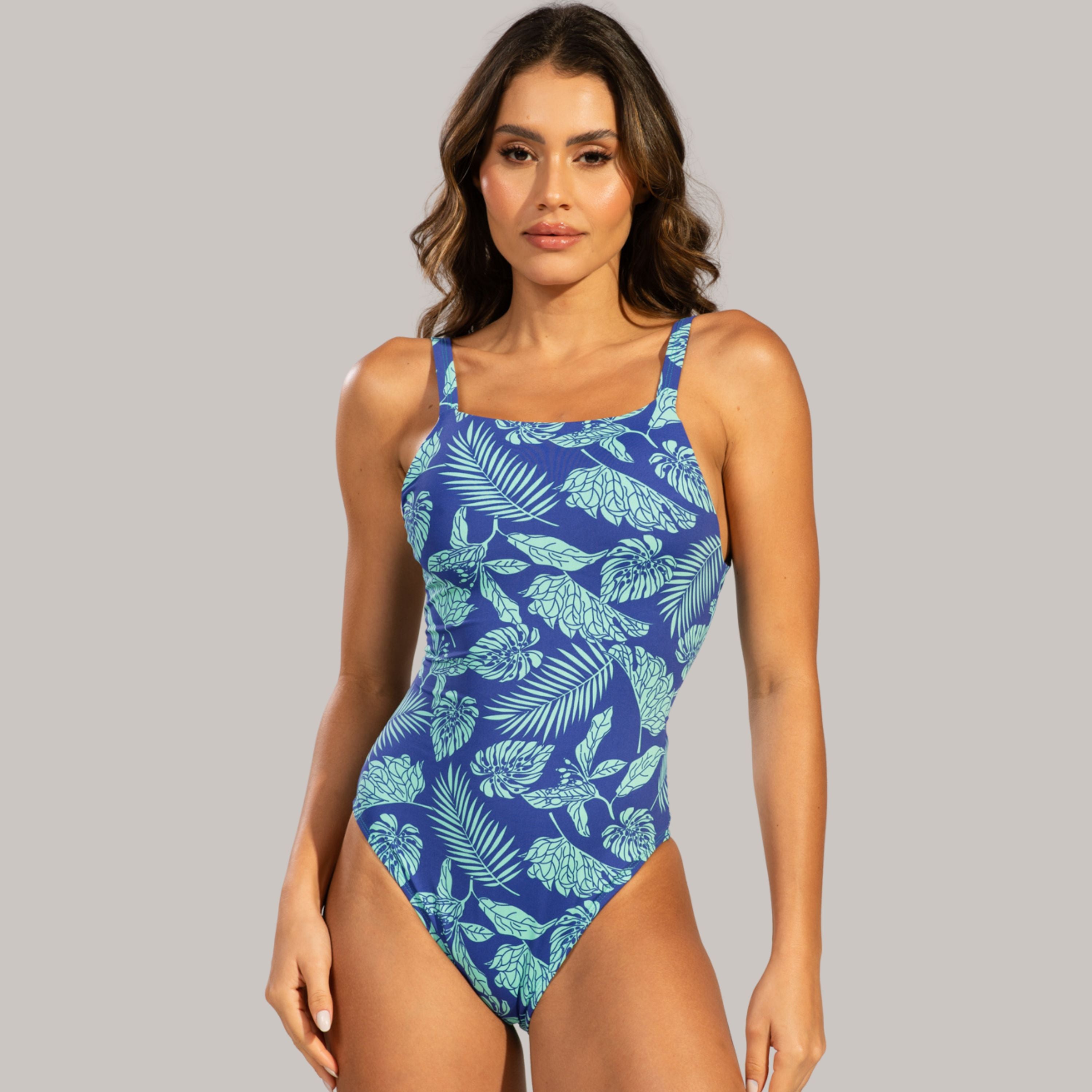 Maiô Cavado Estampado Azul - VEKYO