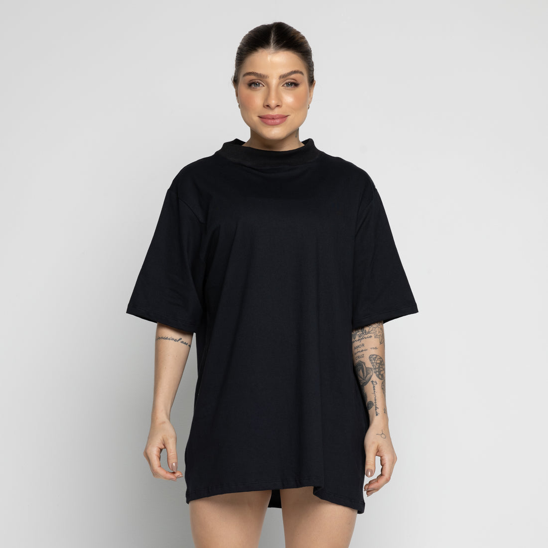 Max T-Shirt em Algodão Preta - VEKYO