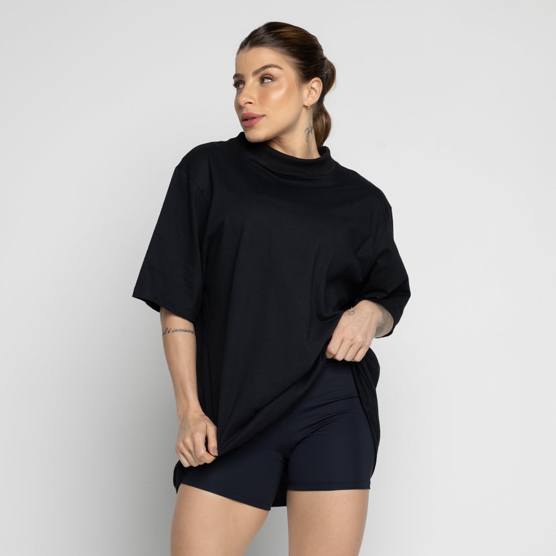 Max T-Shirt em Algodão Preta - VEKYO