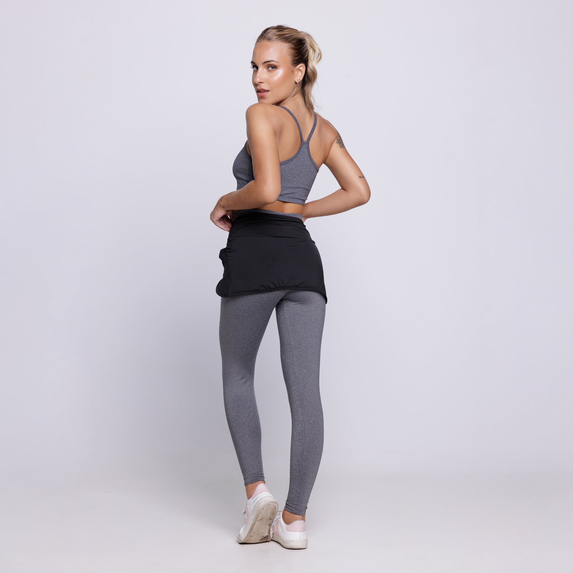 Tapa Bumbum Fitness Com Bolso Preto - VEKYO